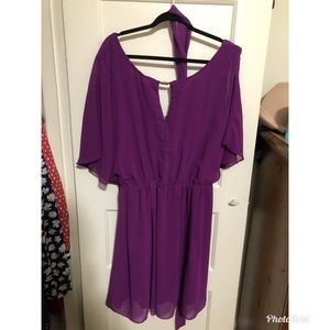 City Chic purple dress